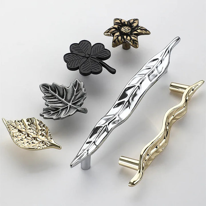 Creative Tree Branch & Leaf Cabinet Knob Furniture Drawer Handle Pull | Bowlift