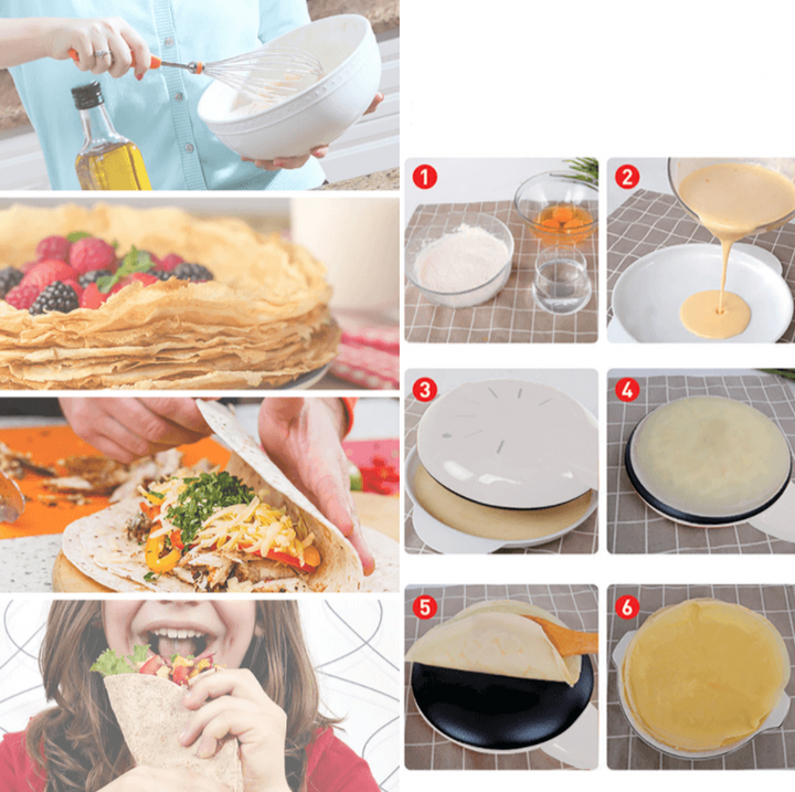 CrepeMaster - Elektrische Crêpe Maker voor Koken Bowlift