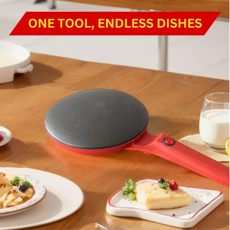 BowLift | 8-Inch Non-Stick Electric Crepe Maker