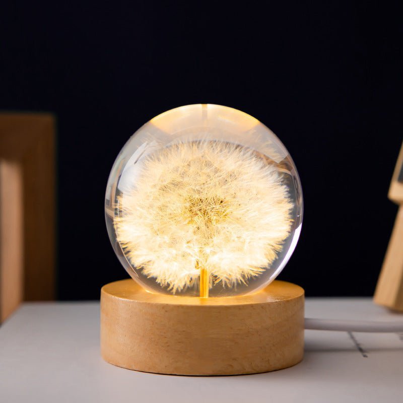 BowLift | Crystal Ball Lamp with Eternal Flowers – Lumora