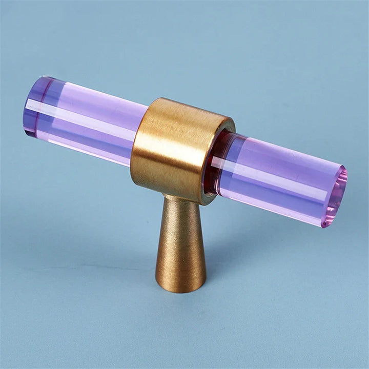 Crystal Cabinet Drawer Handle and Door Knob Small T Bar Handle | Bowlift