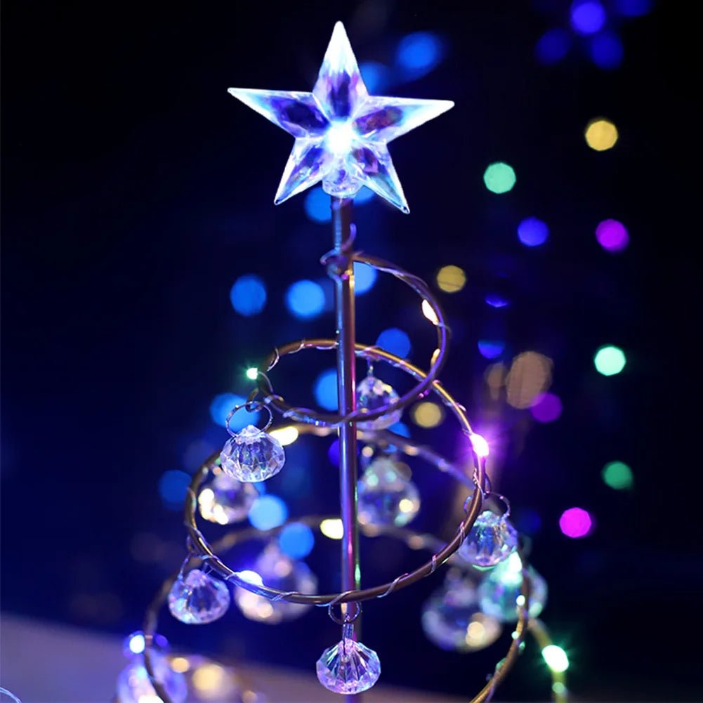 BowLift | Crystal Christmas Tree LED Lamp – Sparkling Christmas, Valentine’s, or Birthday Decor for a Dreamy Bedroom Glow