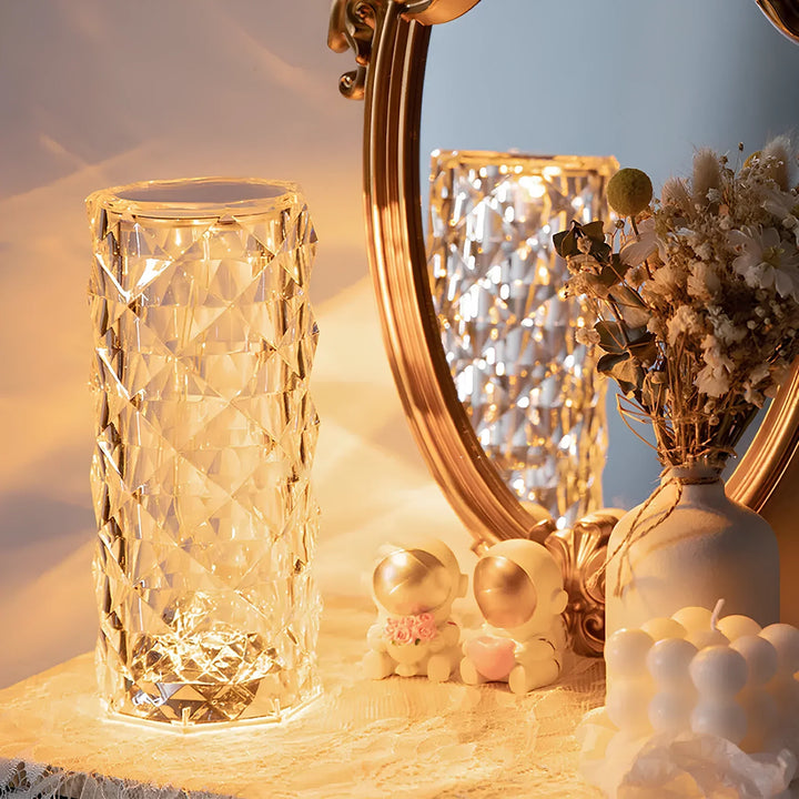 BowLift | Crystal Table Lamp with Touch Control - Aurora