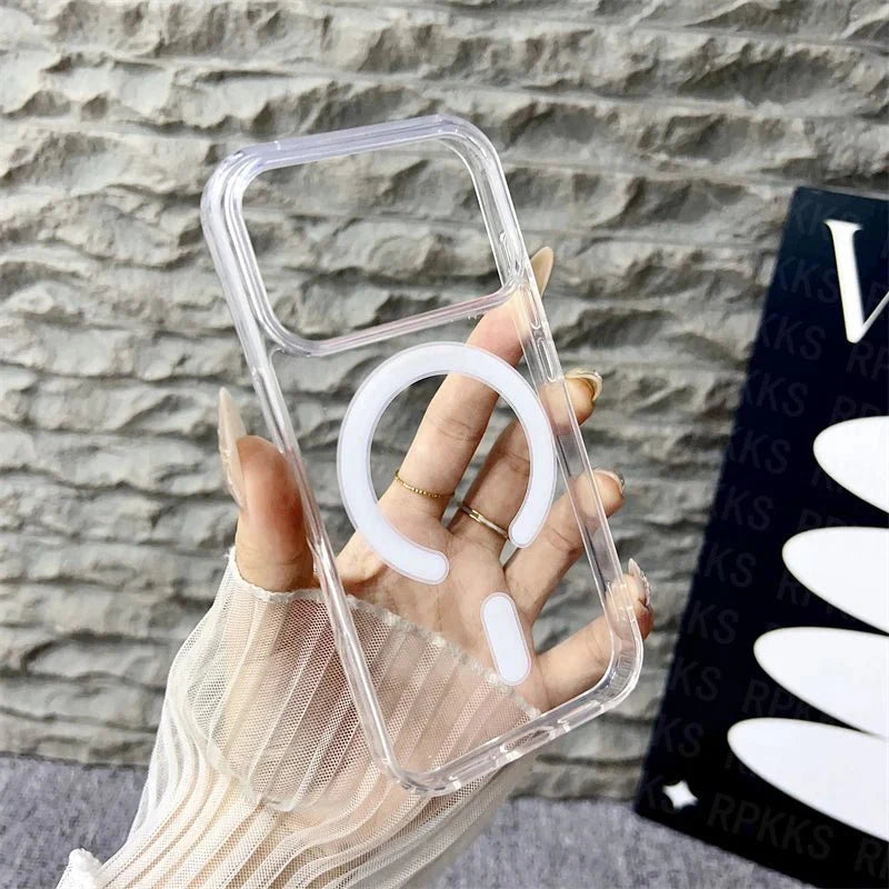 BowLift | CrystalMag – Clear MagSafe Compatible Case for iPhone 11-17 Series