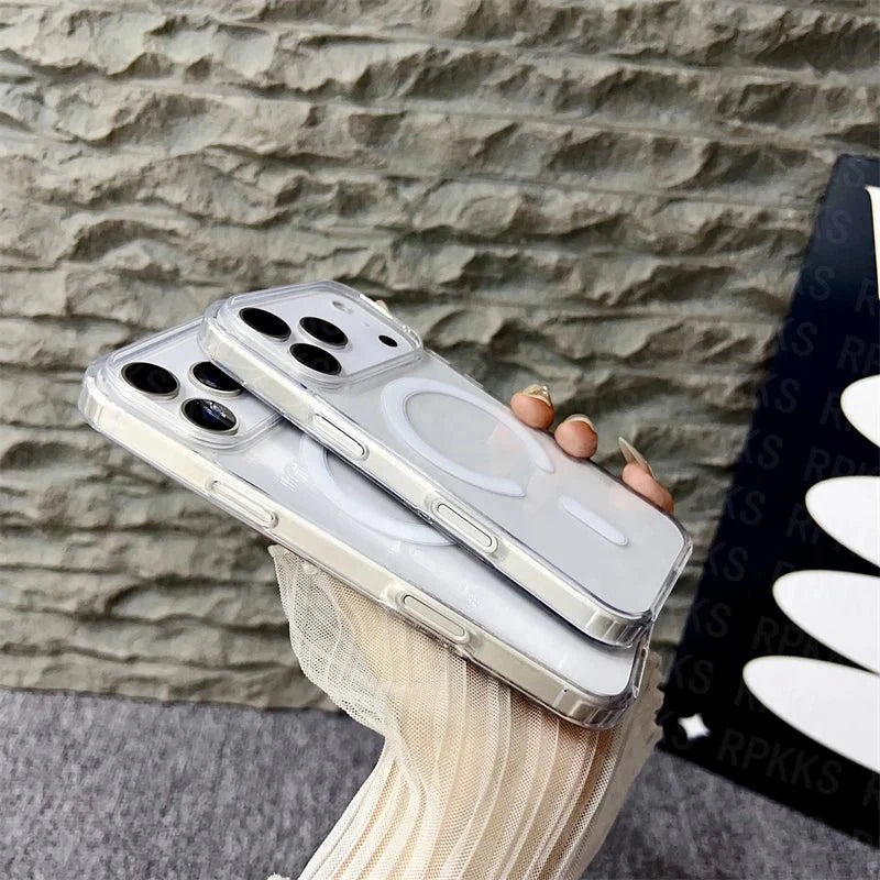 BowLift | CrystalMag – Clear MagSafe Compatible Case for iPhone 11-17 Series