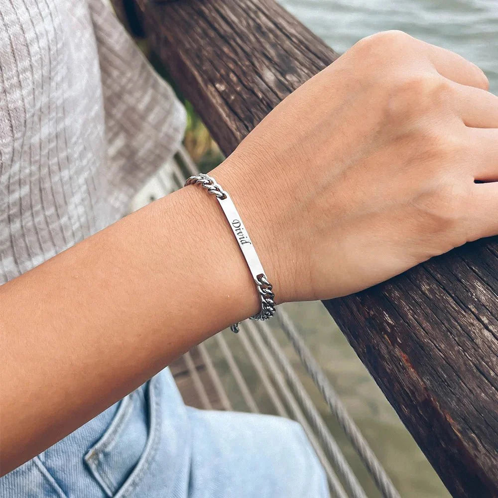 BowLift | Customized Cuban Link Name Band Bracelets