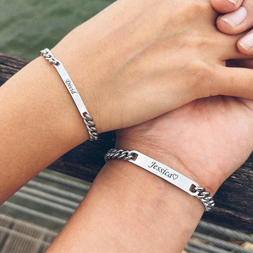 BowLift | Customized Cuban Link Name Band Bracelets