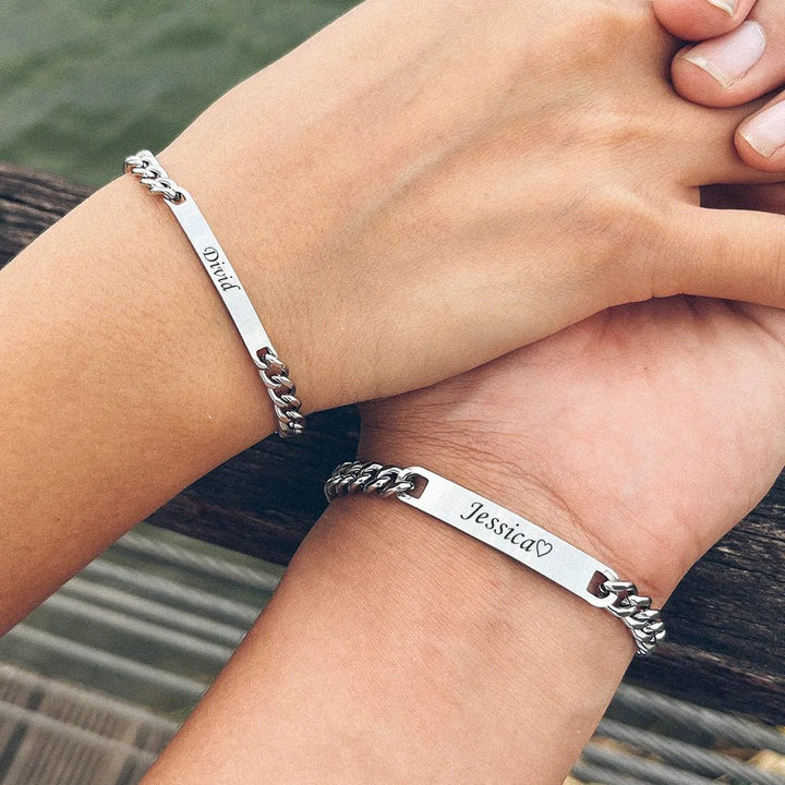 BowLift | Customized Cuban Link Name Band Bracelets