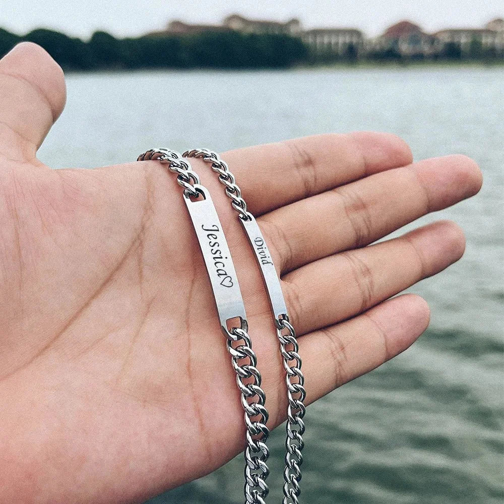 BowLift | Customized Cuban Link Name Band Bracelets