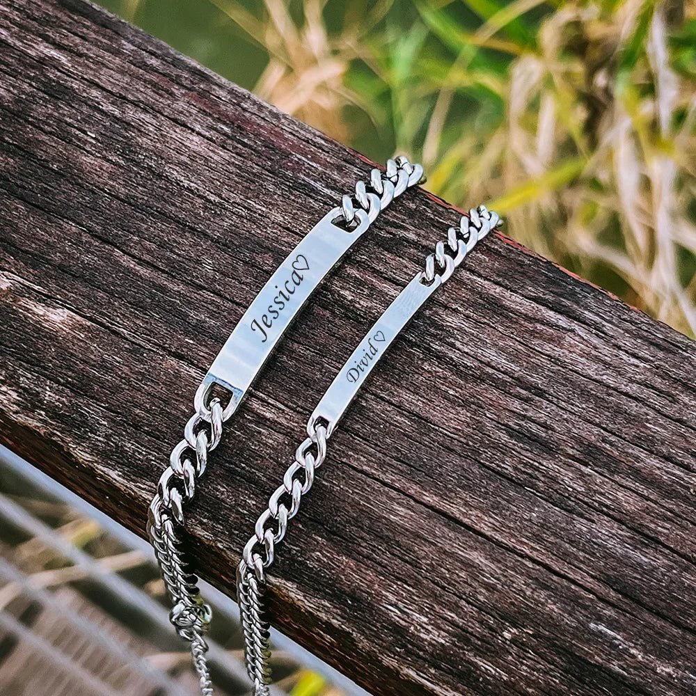 BowLift | Customized Cuban Link Name Band Bracelets