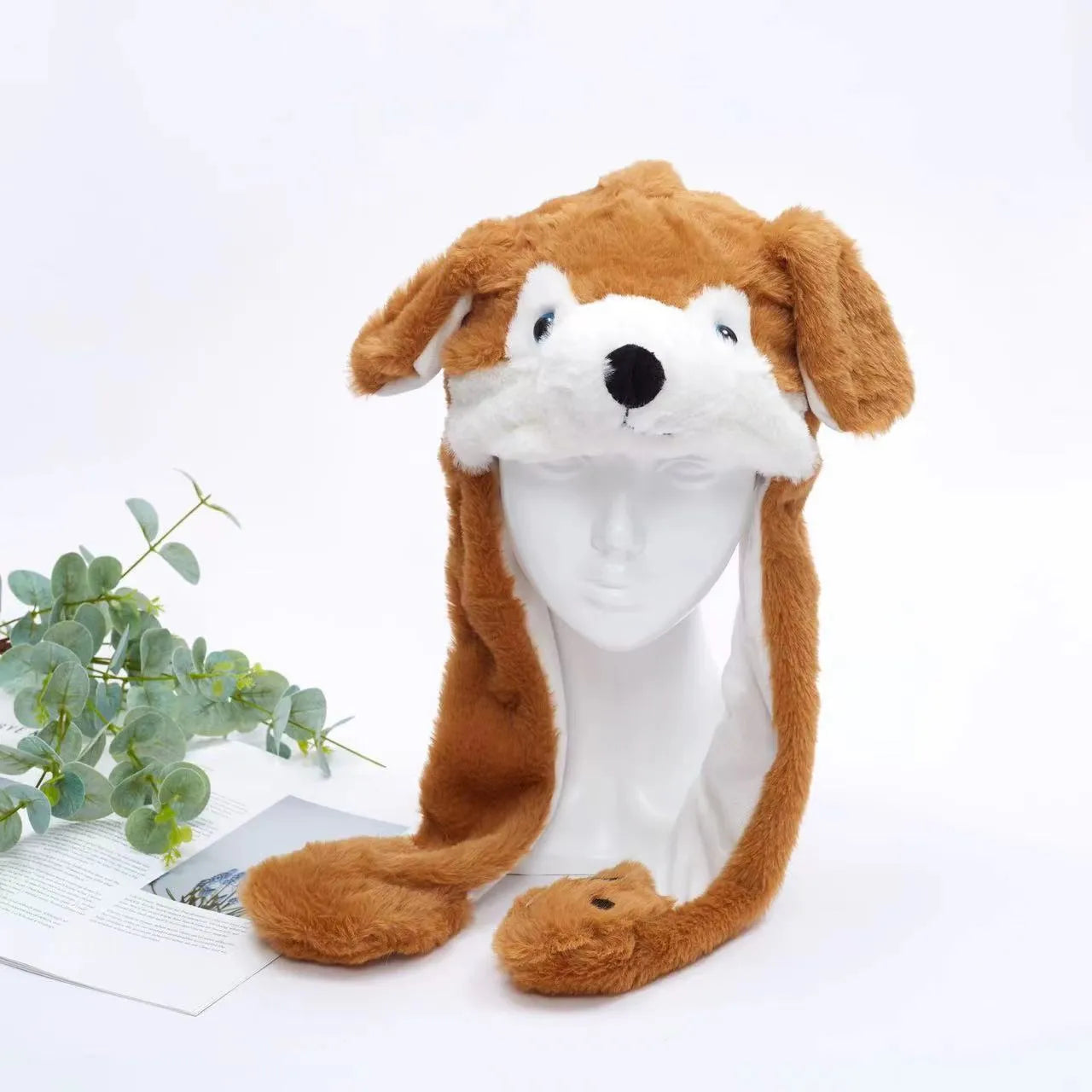 BowLift | BunnyBounce Plush Hat with Moving Ears for Kids & Adults