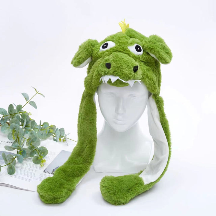BowLift | BunnyBounce Plush Hat with Moving Ears for Kids & Adults