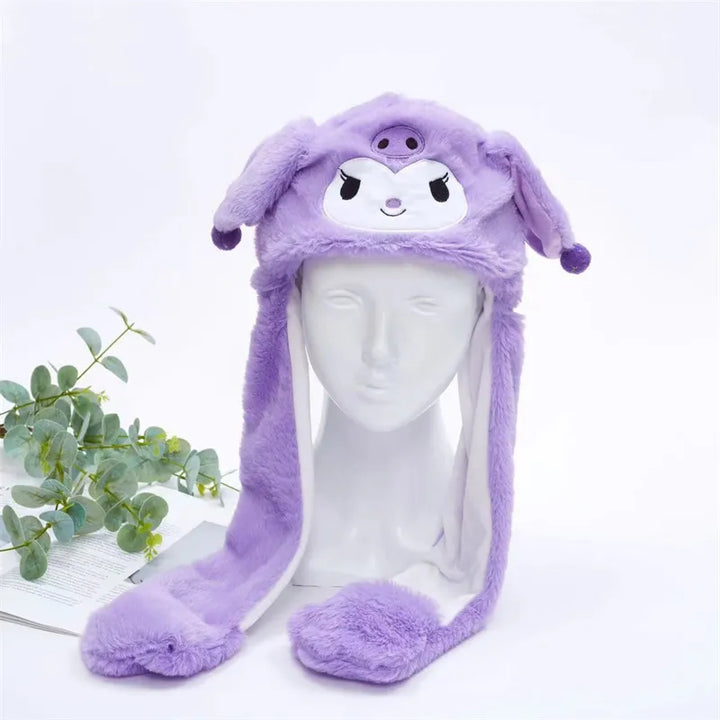 BowLift | BunnyBounce Plush Hat with Moving Ears for Kids & Adults