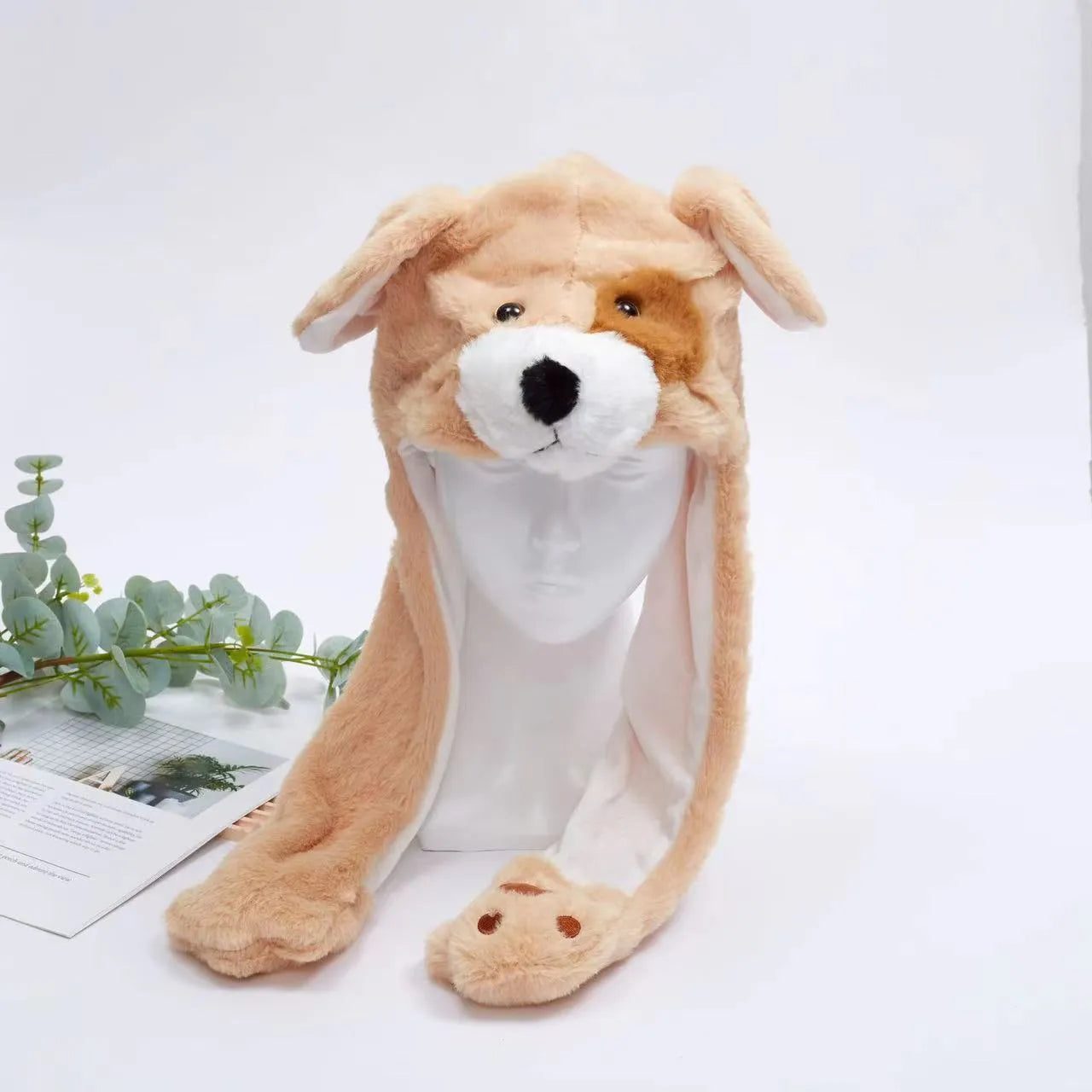 BowLift | BunnyBounce Plush Hat with Moving Ears for Kids & Adults