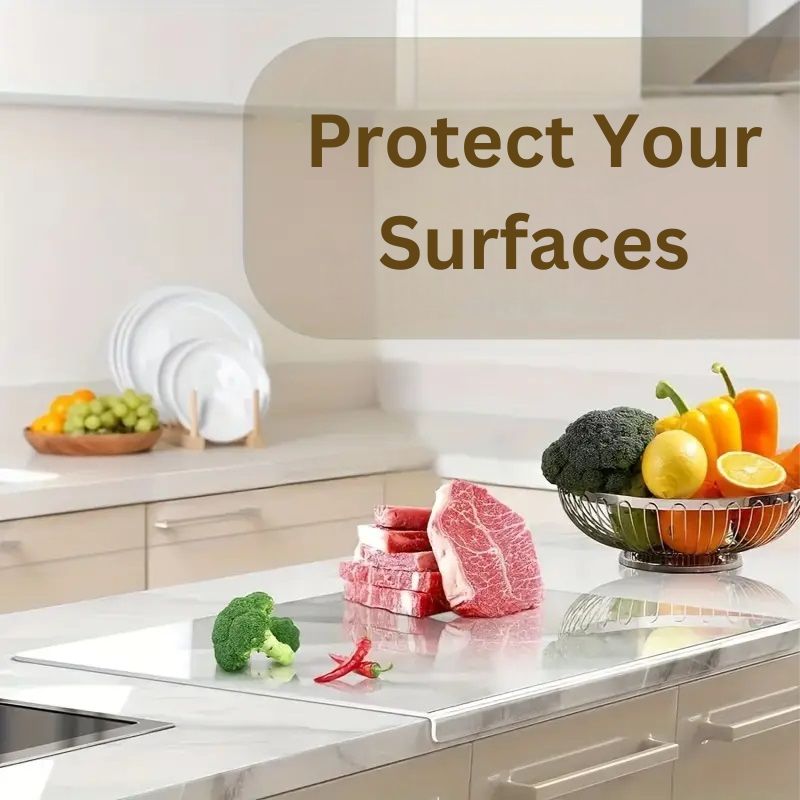 BowLift | Clear Cutting Board with Counter Lip