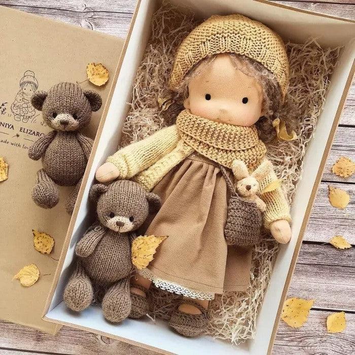 BowLift Poppi | Handcrafted Waldorf Cuddle Doll | Soft, Organic & Non-Toxic