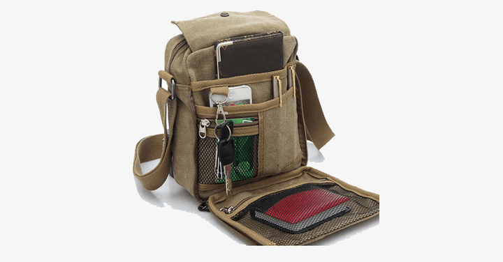 BowLift | Stylish Men's Canvas Shoulder Bag