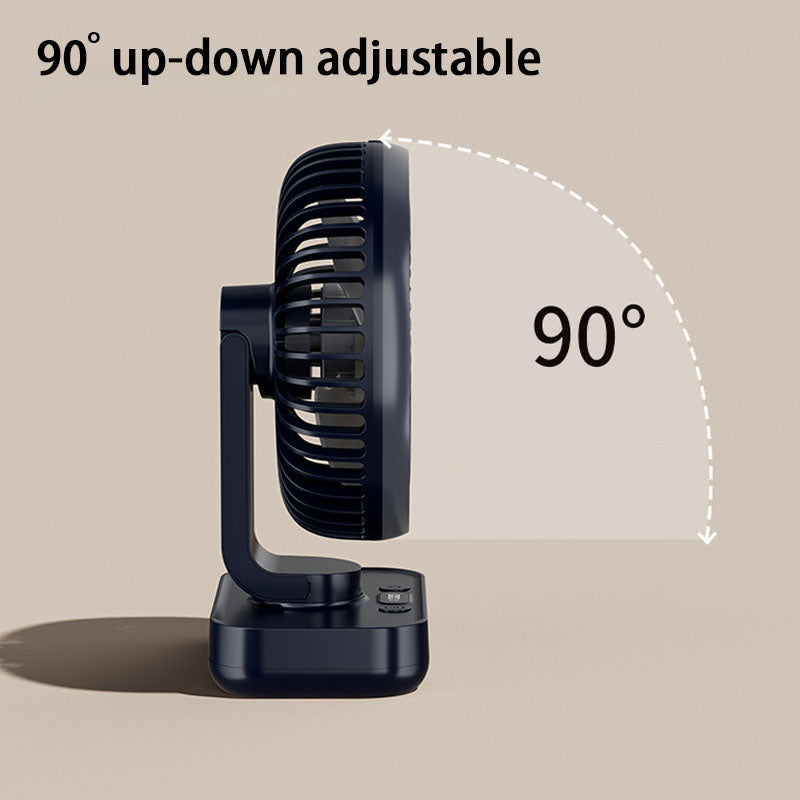 Portable Rechargeable USB Desk Fan with 4 Speeds | Bowlift