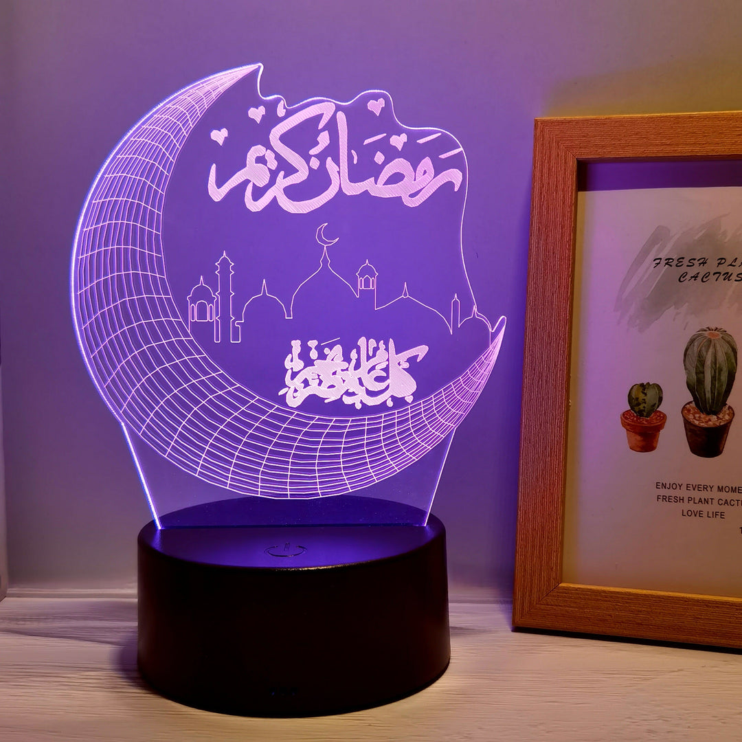 MoonPalace - 3D Color Night Lamp Touch Bowlift