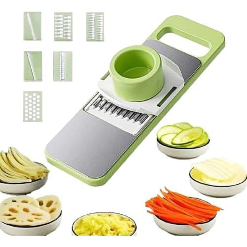Woyuosn 6-in-1 SafePrep Mandoline Slicer Bowlift