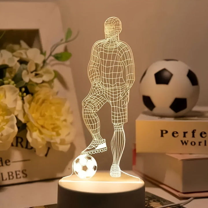SportGlow Lamp - 3D Football Illusion Table Lamp Bowlift