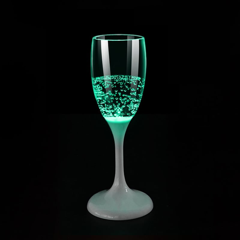 BowLift | LED Wine Glasses | Light-Up Drinkware with 6 Colors | Liquid-Activated | Reusable Party Cups 4–8oz
