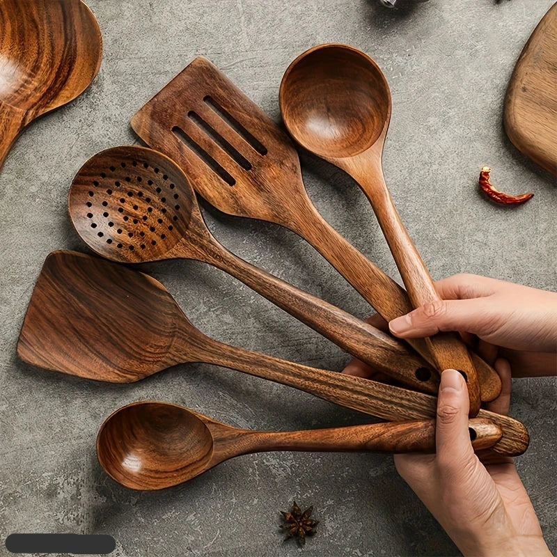BowLift | Kitchen Set Made from Natural Teak Wood