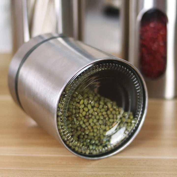 BowLift | Clear Glass Food Storage Jars with Airtight Lid