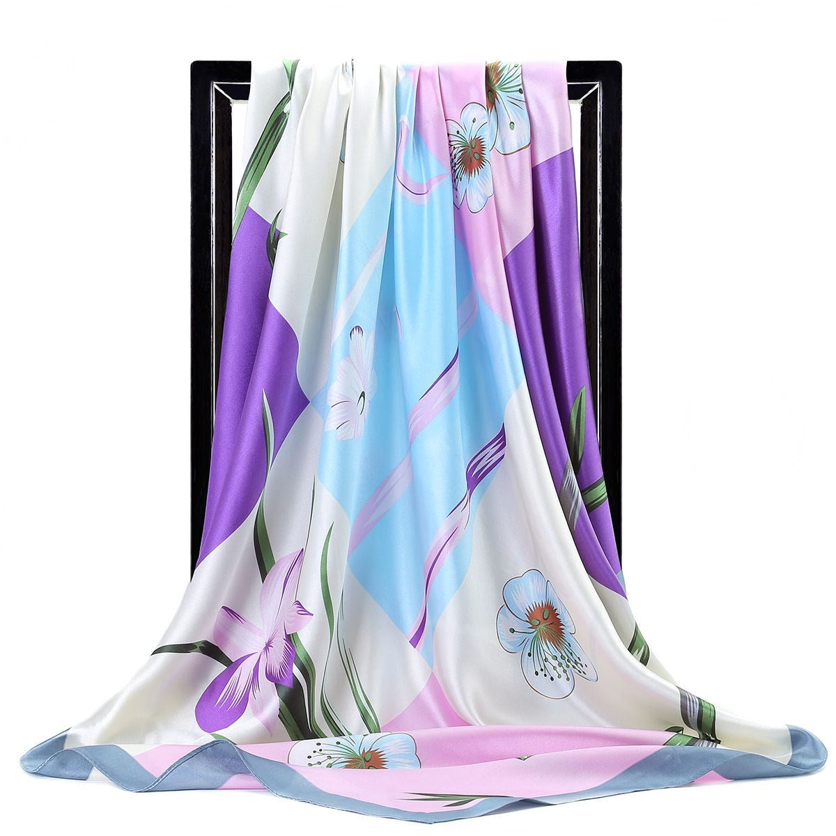 BowLift | Large square scarf Simulation silk scarf All-match scarf Scarf