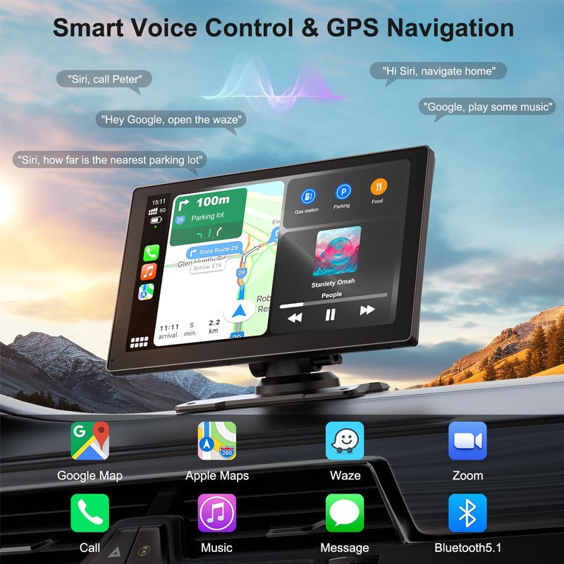 BowLift | Wireless CarPlay display screen