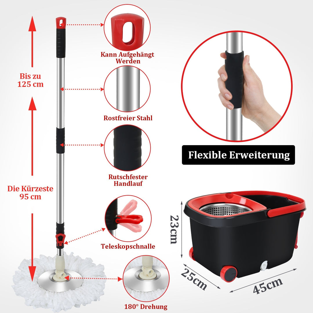Mop Set Floor Mop with Bucket | Bowlift