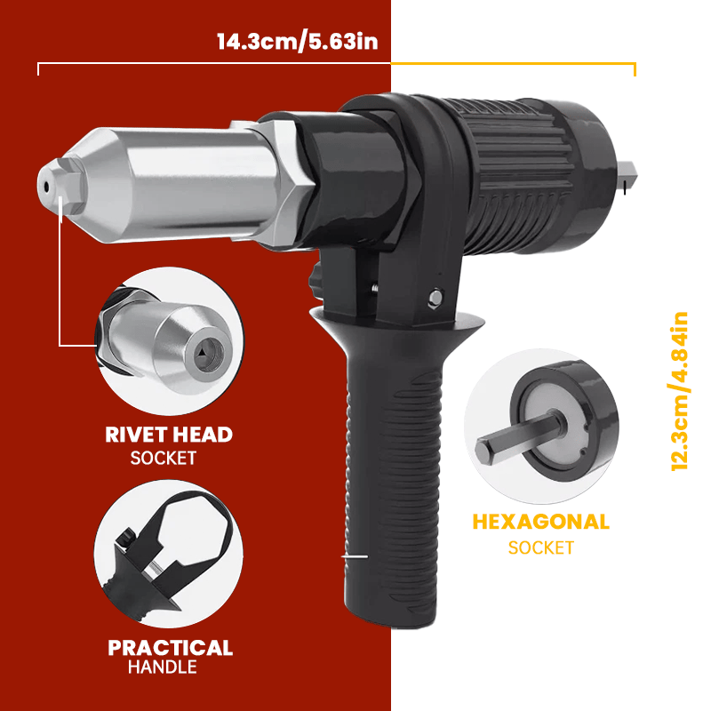 ProGrip — Turn your cordless screwdriver into a precise power machine for effortless riveting without exhaustion | Bowlift