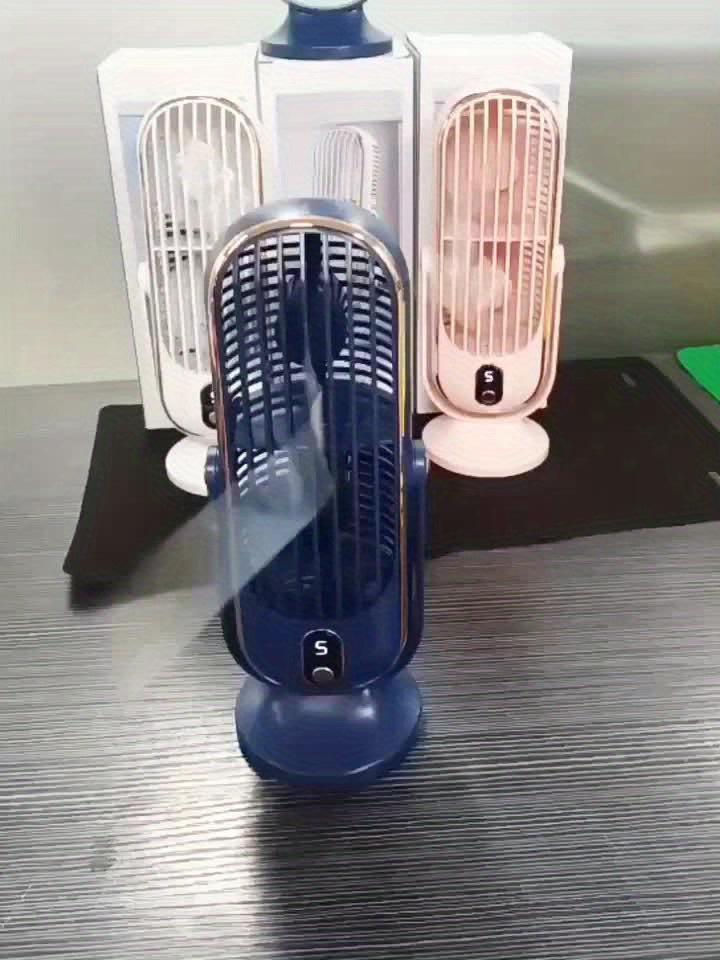 Portable Air Conditioner Fan - Large Battery, Dual Motor, 5-Speed Air Cooler with 720° Surround Air Blower - Ideal for Office, Camping, Outdoor RV, USB Fan - Great Gift for Thanksgiving, Halloween, Christmas | Bowlift