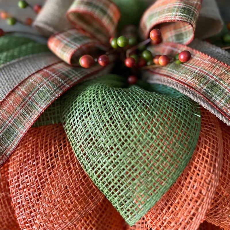 BowLift |  Farmhouse Pumpkin Wreath For Front Door