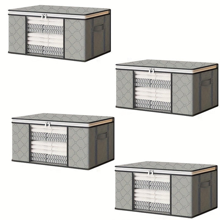 SmartStore - Foldable Storage Bags Set of 4 for Clothing and Bedding Bowlift