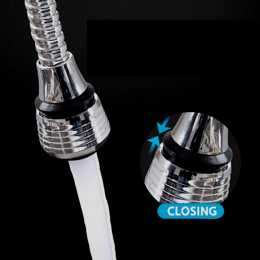 AquaFlex Steel – Stainless Steel Faucet Extension with 360° Rotation & Water Saving Function Bowlift