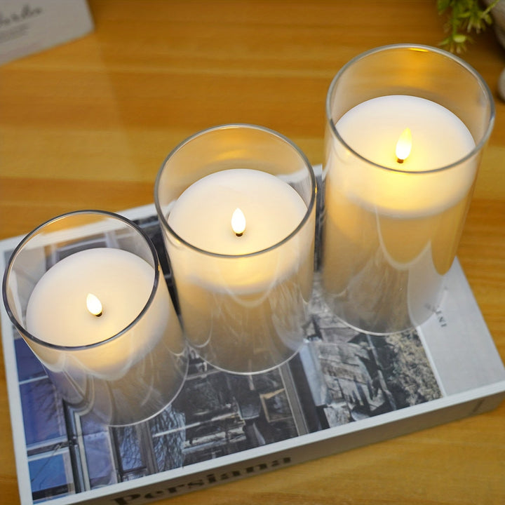 FlamelessGlow - Magical LED Candle Set with Remote Control Bowlift