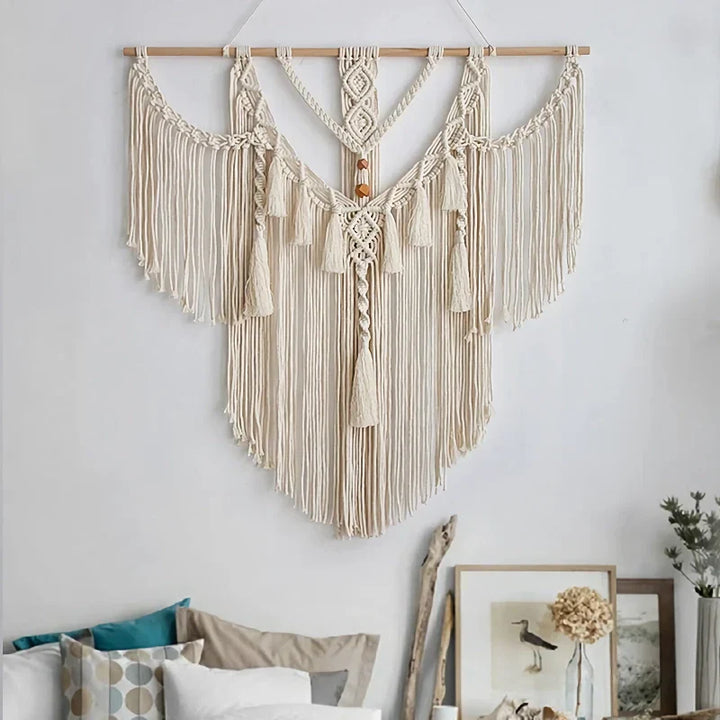 BowLift | Large Macrame Wall Hanging Tapestry with Tassels