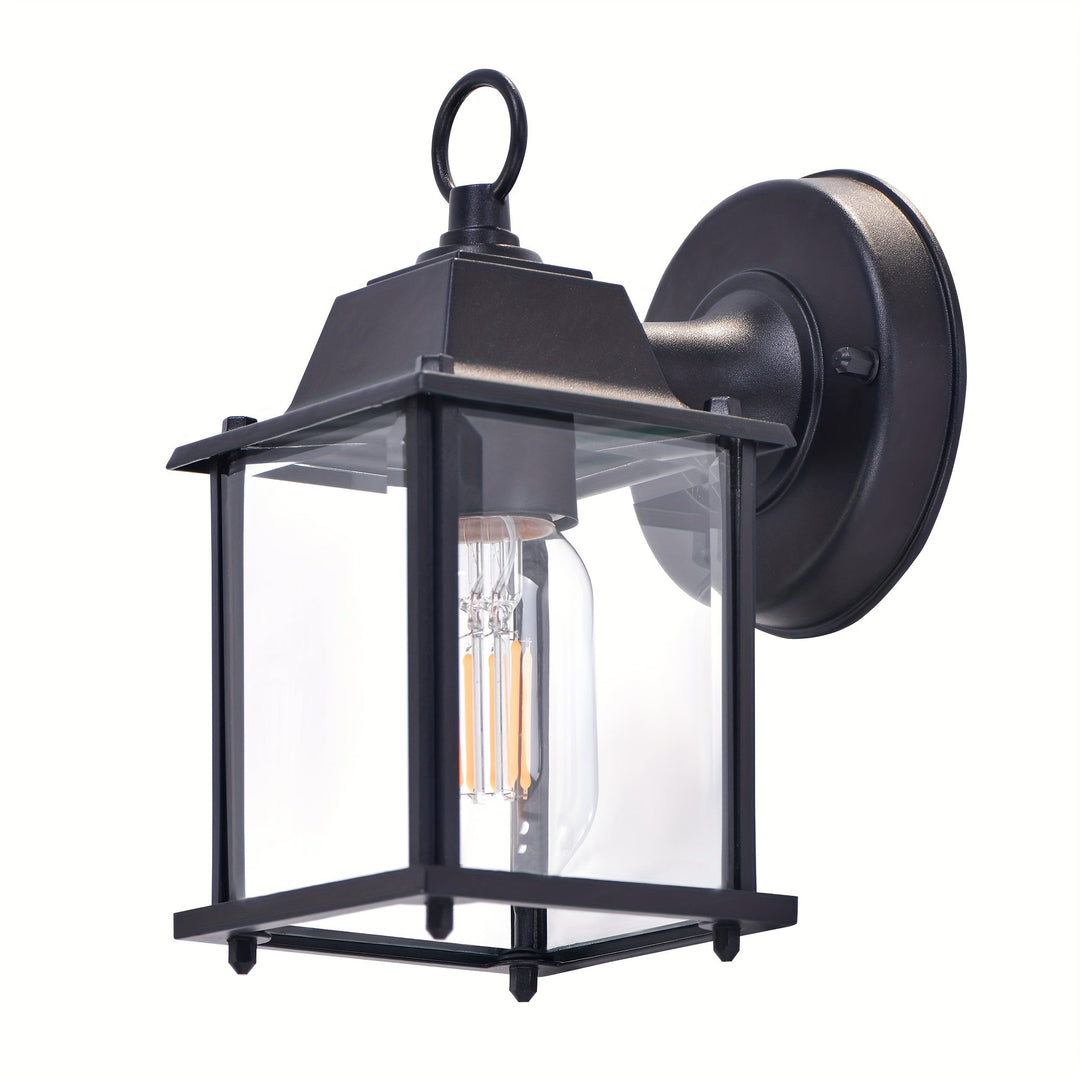 BowLift | Outdoor Wall Light Glass Lantern Metal Frame