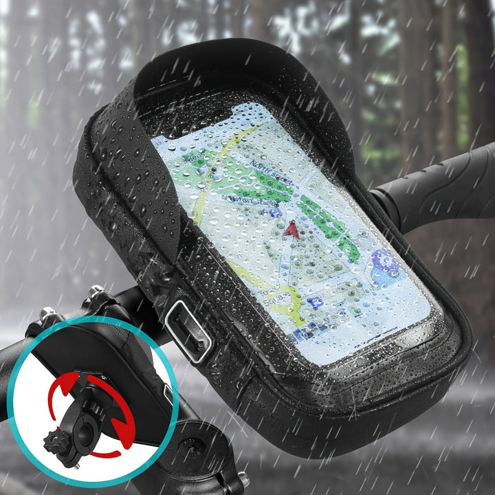 Waterproof Phone Holder for Bicycle and Motorcycle – 360° Rotatable and Suitable for 4.5–6.4 Inches | Bowlift