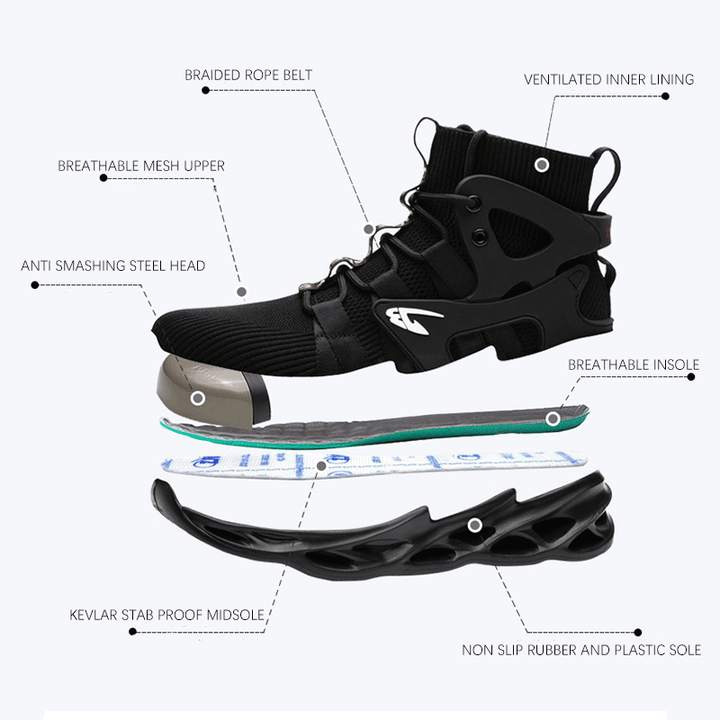 BowLift | Lightweight, breathable work shoes with steel toe