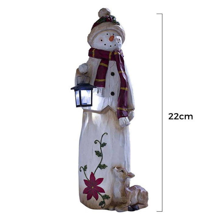 BowLift | Forest Snowman with Solar Lantern
