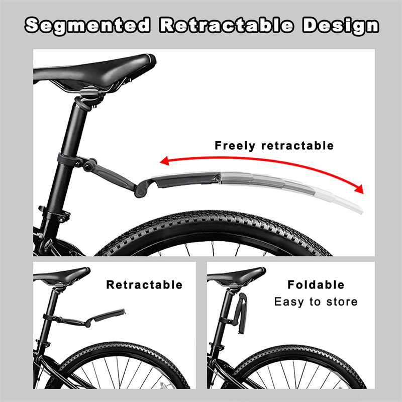 Bike mudguard set retractable adjustable | Bowlift