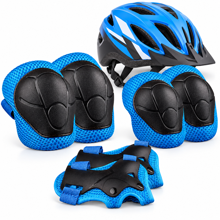 Protective Skate Pad Set with Breathable Mesh Knee Elbow Wrist Guards Bowlift