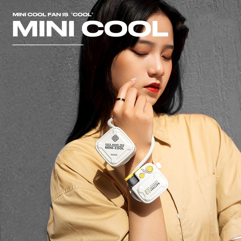 Mini Portable Silent Neck Hanging Fan | Bowlift