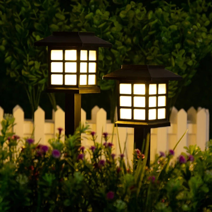 BowLift | Solar Garden Lights in Lantern Style – Waterproof LED Path Lighting for Outdoor Areas