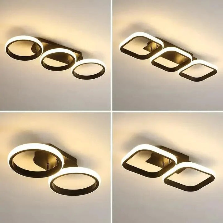 Modern LED Ring Chandelier – Minimalist Ceiling Light for Living Room and Dining Area | Bowlift