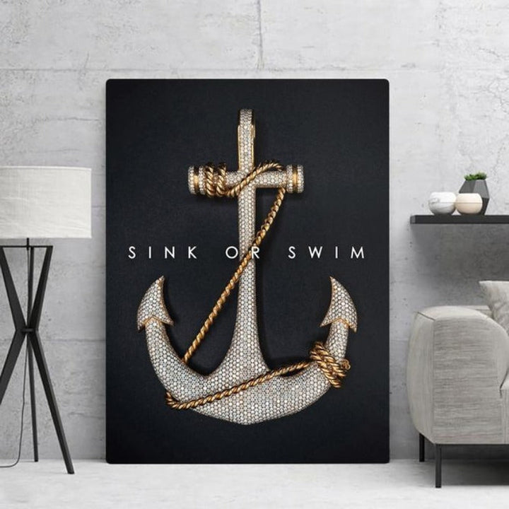 Sink Or Swim - Canvas Wall Art Painting | Bowlift