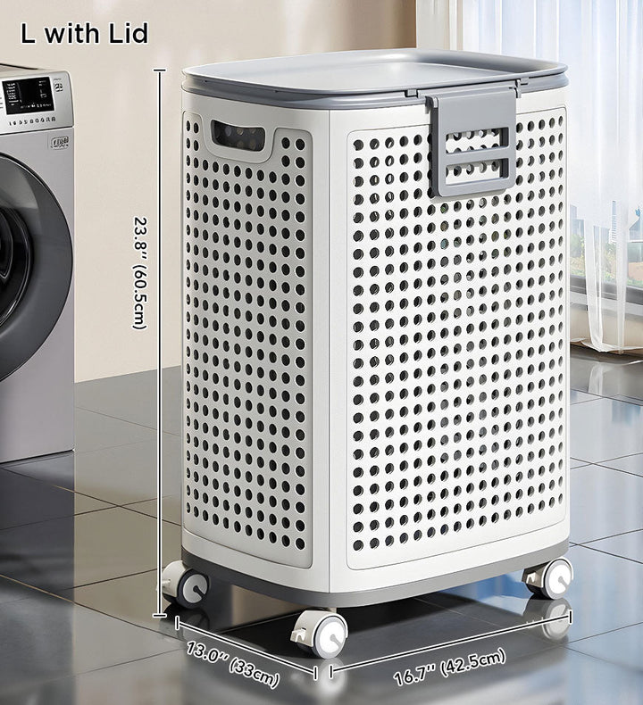GlideEase Laundry Bin — Effortless laundry carrying without back pain for tidy, fresh clothes | Bowlift