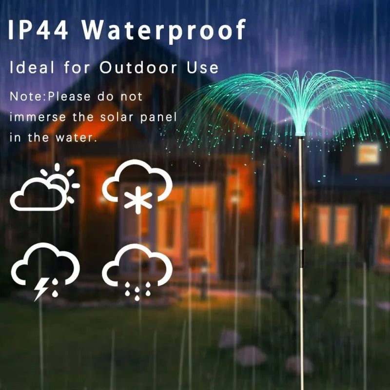BowLift | Solar Garden Light with Color Change – LED Lawn Light for Garden & Terrace, Firework Design
